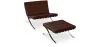 Fauteuil design avec repose-pieds - Revêtement en cuir - Town image 9
