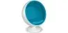 Fauteuil design boule - Tissu rembourré - Batton image 9