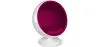  Fauteuil design boule - Tissu rembourré - Batton image 9