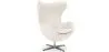 Fauteuil avec accoudoirs - Revêtement en cuir - Design en forme d'œuf - Brave image 9