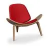 Fauteuil design - Fauteuil scandinave - Revêtement en similicuir - Lucy image 9