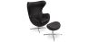  Fauteuil avec repose-pieds design en forme d'œuf - Revêtement en cuir - Brave image 9
