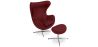  Fauteuil avec repose-pieds design en forme d'œuf - Revêtement en cuir - Brave image 9