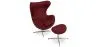  Fauteuil avec repose-pieds design en forme d'œuf - Revêtement en cuir - Brave image 9