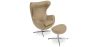  Fauteuil avec repose-pieds design en forme d'œuf - Revêtement en cuir - Brave image 9