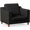 Fauteuil avec Accoudoirs - Revêtu de Cuir - Mattathais image 9