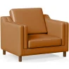 Fauteuil avec Accoudoirs - Revêtu de Cuir - Mattathais image 9