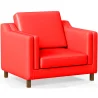 Fauteuil avec Accoudoirs - Revêtu de Cuir - Mattathais image 9