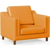 Fauteuil avec Accoudoirs - Revêtu de Cuir - Mattathais image 9