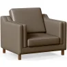 Fauteuil avec Accoudoirs - Revêtu de Cuir - Mattathais image 9