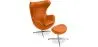 Fauteuil Design Oeuf avec Repose-Pieds - Revêtement en Similicuir - Brave image 9