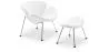 Fauteuil Design avec Repose-Pieds - Revêtement - Chunk image 9