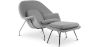 Fauteuil Design avec Repose-Pieds - Revêtement en Tissu - Womb image 9