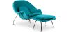 Fauteuil Design avec Repose-Pieds - Revêtement en Tissu - Womb image 9