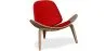 Fauteuil design - Fauteuil scandinave - Revêtu de cuir - Lucy image 9
