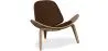 Fauteuil design - Fauteuil scandinave - Revêtu de cuir - Lucy image 9