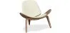 Fauteuil design - Fauteuil scandinave - Revêtu de cuir - Lucy image 9