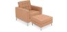 Fauteuil Design avec Repose-Pieds - Revêtement en Cachemire - Konel image 9