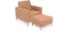 Fauteuil Design avec Repose-Pieds - Revêtement en Cachemire - Konel image 9