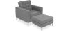 Fauteuil Design avec Repose-Pieds - Revêtement en Cachemire - Konel image 9