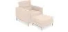 Fauteuil Design avec Repose-Pieds - Revêtement en Cachemire - Konel image 9