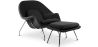 Fauteuil Design avec Repose-Pieds - Revêtement en Tissu - Womb image 9
