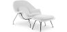 Fauteuil Design avec Repose-Pieds - Revêtement en Tissu - Womb image 9
