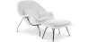 Fauteuil Design avec Repose-Pieds - Revêtement en Tissu - Womb image 9