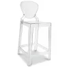 Tabouret de bar avec dossier - Design transparent - 65cm - Victoria Queen image 9