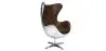 Fauteuil avec Accoudoirs - Style Aviateur - Cuir et Métal - Cocoon image 9