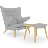 Fauteuil avec Repose-Pieds - Revêtement - Grizzly image 9