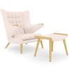 Fauteuil avec Repose-Pieds - Revêtement - Grizzly image 9
