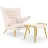 Fauteuil avec Repose-Pieds - Revêtement - Grizzly image 9