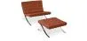 Fauteuil Design avec Repose-Pieds - Revêtement en Similicuir - Town image 9