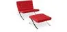Fauteuil Design avec Repose-Pieds - Revêtement en Similicuir - Town image 9