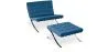 Fauteuil Design avec Repose-Pieds - Revêtement en Similicuir - Town image 9