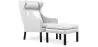 Fauteuil avec Repose-Pieds - Revêtement en Cuir - Micah image 9