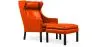 Fauteuil avec Repose-Pieds - Revêtement en Cuir - Micah image 9