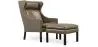Fauteuil avec Repose-Pieds - Revêtement en Cuir - Micah image 9