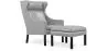 Fauteuil avec Repose-pieds - Revêtement en similicuir - Micah image 9