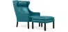 Fauteuil avec Repose-pieds - Revêtement en similicuir - Micah image 9