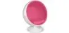  Fauteuil design boule - Tissu rembourré - Batton image 9