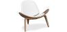 Fauteuil design - Fauteuil scandinave - Revêtu de cuir - Lucy image 9
