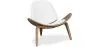 Fauteuil design - Fauteuil scandinave - Revêtu de cuir - Lucy image 9