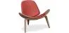 Fauteuil design - Fauteuil scandinave - Revêtu de cuir - Lucy image 9