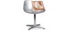 Chaise longue - Chaise design - Cuir et métal - Cognac image 9
