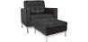 Fauteuil Design avec Repose-Pieds - Revêtement en Similicuir - Konel image 9