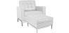 Fauteuil Design avec Repose-Pieds - Revêtement en Similicuir - Konel image 9