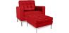 Fauteuil Design avec Repose-Pieds - Revêtement en Similicuir - Konel image 9