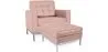 Fauteuil Design avec Repose-Pieds - Revêtement en Similicuir - Konel image 9